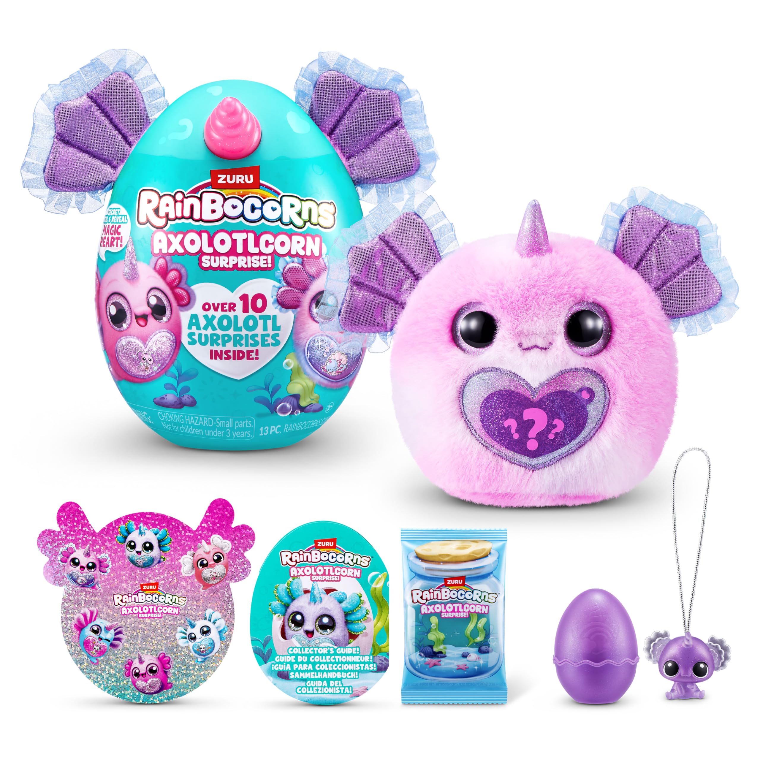 RAINBOCORNS-Sparkle Heart Surprise-Series 1-AXOLOTLCORN